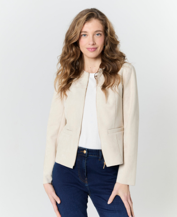 Veste courte beige