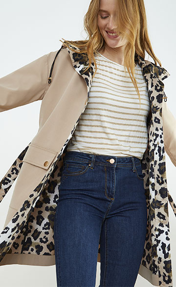 L'imperméable doublure léopard