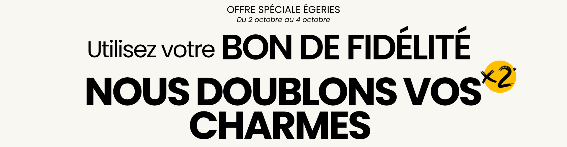 Bandeau DOUBLEMENT DE CHARMES Bandeau DOUBLEMENT DE CHARMES
