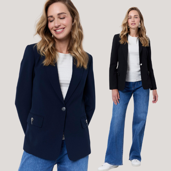 Dépareillé et décontracté : le blazer avec un jean