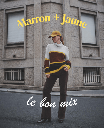 MARRON + JAUNE = LE BON MIX