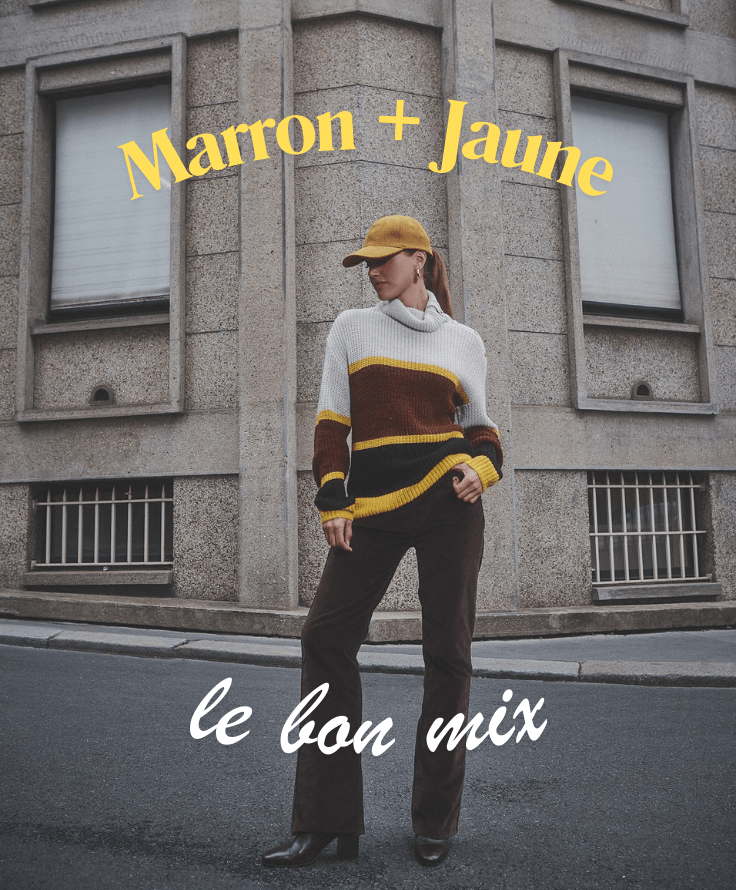 MARRON + JAUNE = LE BON MIX