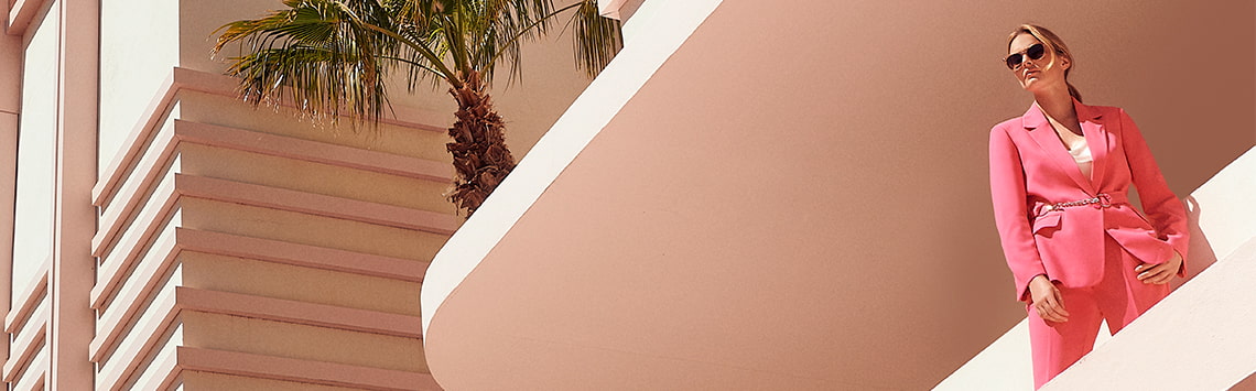 All Items – Riu Riu Rose no collar jacket ピンク