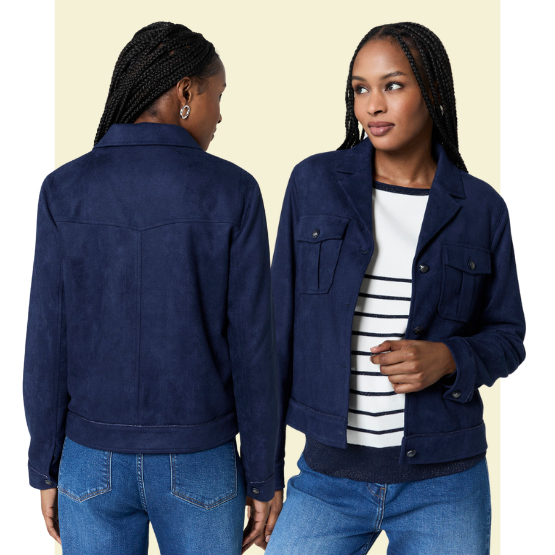 La veste en suédine