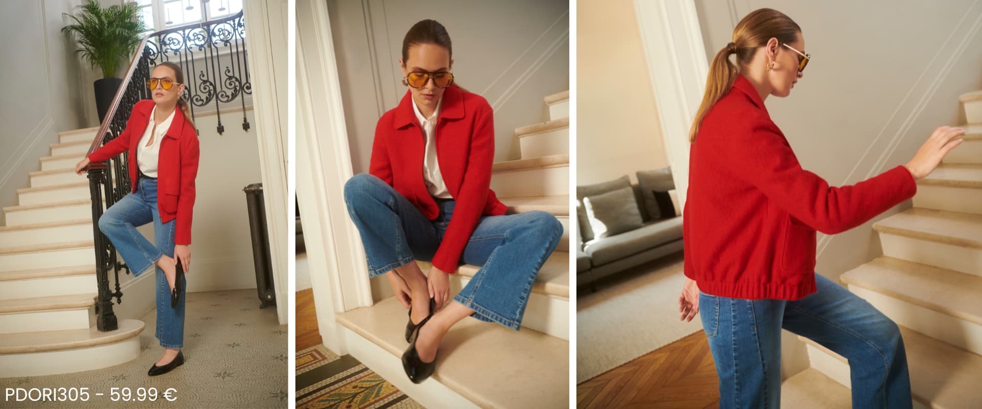 Veste Rouge x3