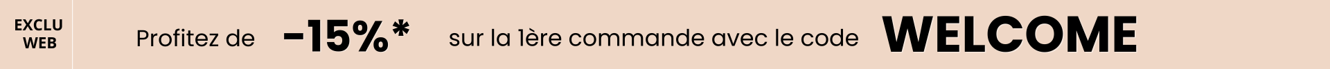 Bandeau Welcome