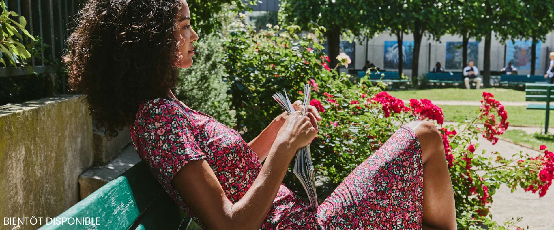 Robe Fleuris Rose Pasysage