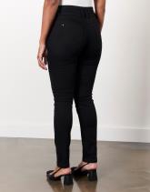 Pantalon long slim taille haute uni