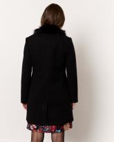 Manteau longueur genoux uni