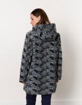 Manteau long imprimé