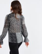 Chemisier manches longues imprimé