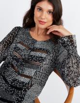 Chemisier manches longues imprimé