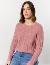 Pull épais contenant de la laine uni