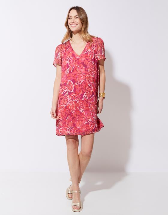 新品未使用】riu Flower print shear dress - ロングワンピース