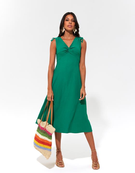 Robe midi unie