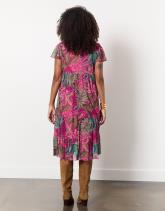 Robe midi imprimé à fleurs