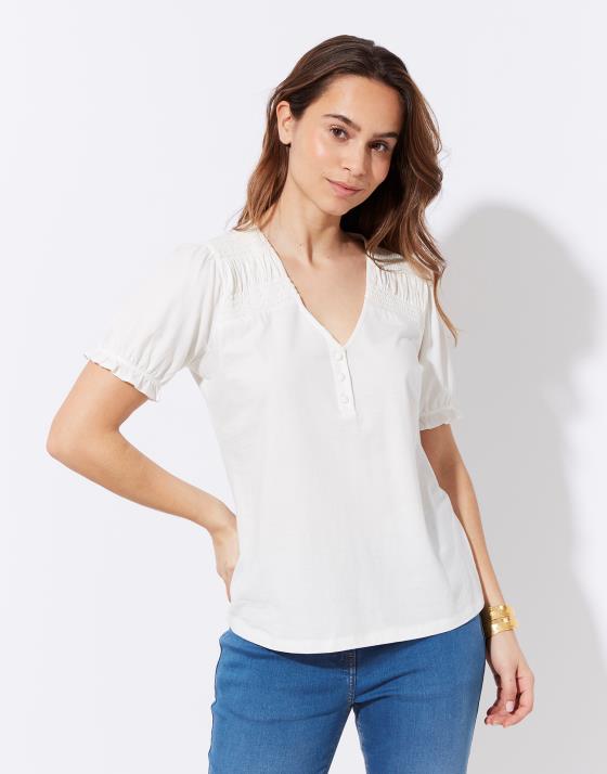 Top manches courtes 100% coton bio uni