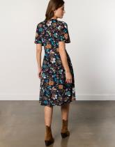 Robe midi imprimé à fleurs