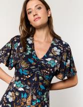 Robe midi imprimé à fleurs