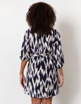 Robe courte imprimé graphique