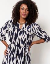 Robe courte imprimé graphique