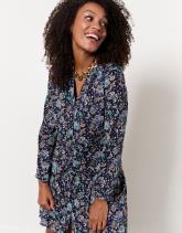 Robe courte imprimé à fleurs