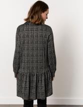 Robe courte bicolore