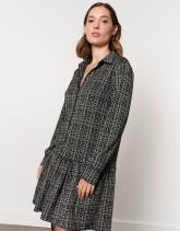 Robe courte bicolore