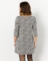 Robe courte bicolore