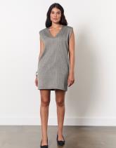 Robe courte faux uni