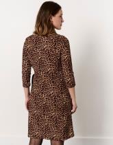 Robe courte imprimé léopard
