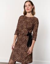 Robe courte imprimé léopard