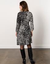 Robe courte imprimé léopard