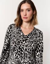 Robe courte imprimé léopard