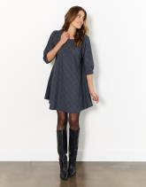 Robe midi à carreaux