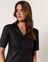 Robe courte imprimé zèbre