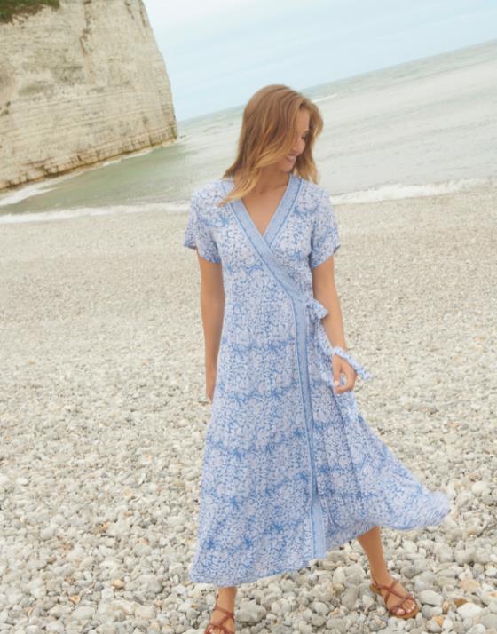 Robe longue imprimée