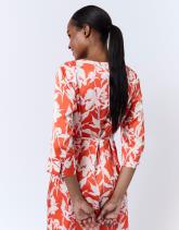 Robe courte imprimé à fleurs