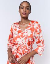 Robe courte imprimé à fleurs