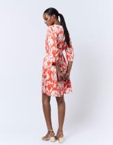 Robe courte imprimé à fleurs