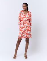 Robe courte imprimé à fleurs