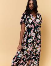 Robe longue imprimé à fleurs