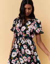 Robe longue imprimé à fleurs