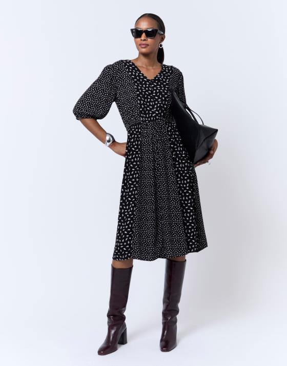 Robe midi imprimée