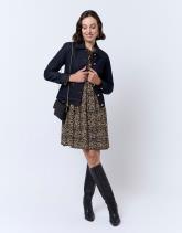 Robe courte imprimé léopard