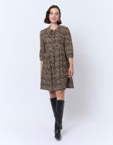 Robe courte imprimé léopard