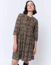 Robe courte imprimé léopard