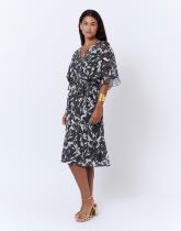 Robe courte imprimé graphique