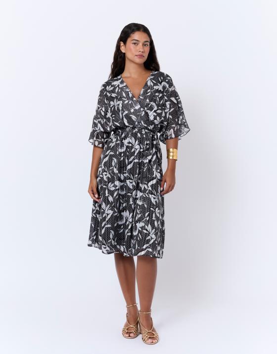 Robe courte imprimé graphique