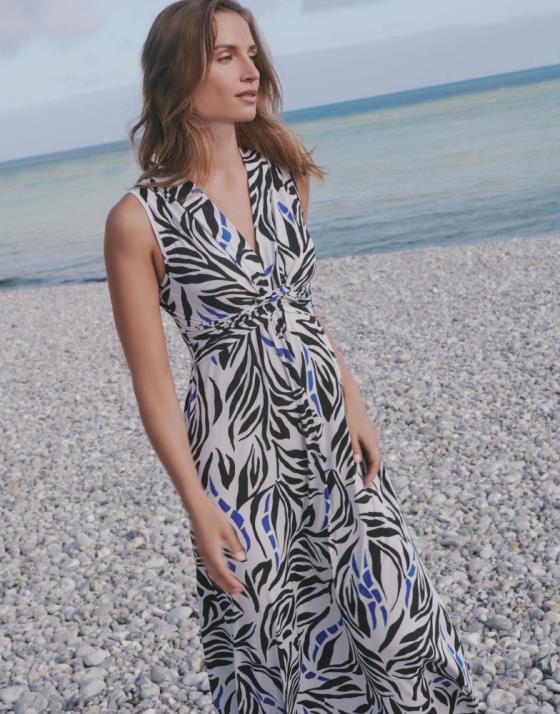 Robe longue imprimée